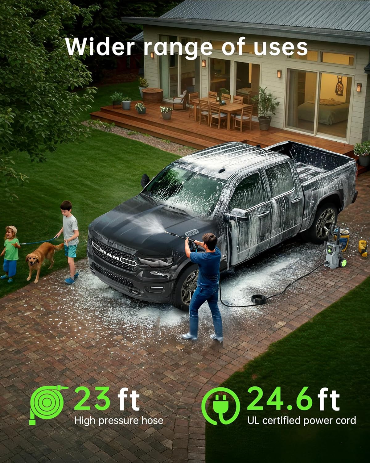 Electric Pressure Washer 4800PSI 30GPM High Power Washer