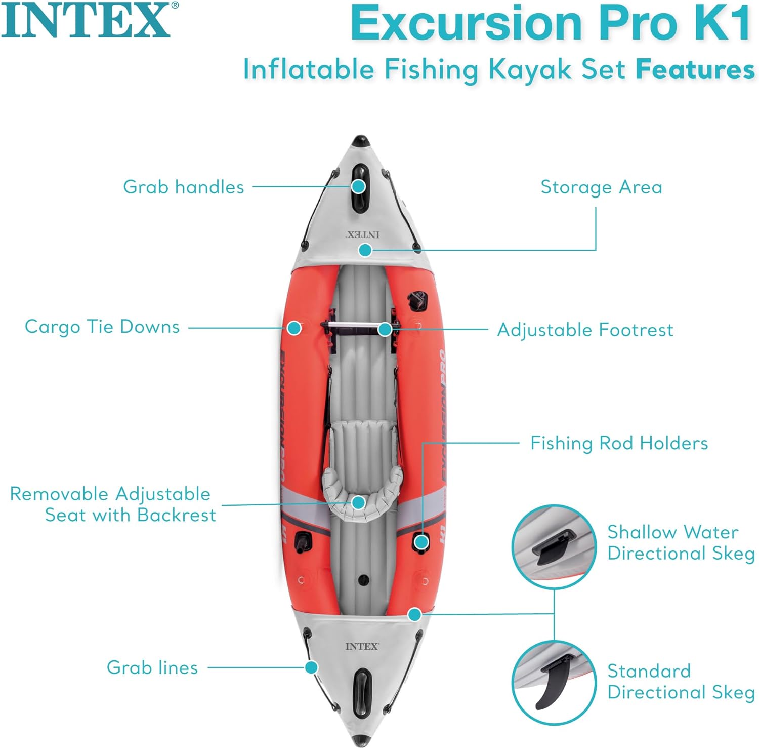 68309Ep Excursion Pro K2 Inflatable Kayak Set