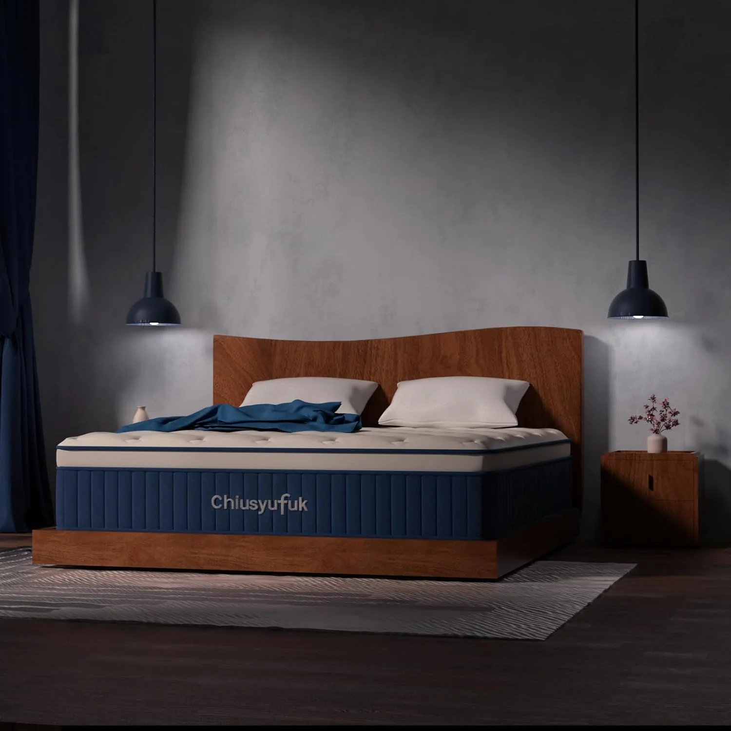 CHIUSYUFUK Twin Mattress - 10 Inch Hybrid Gel Memory Foam