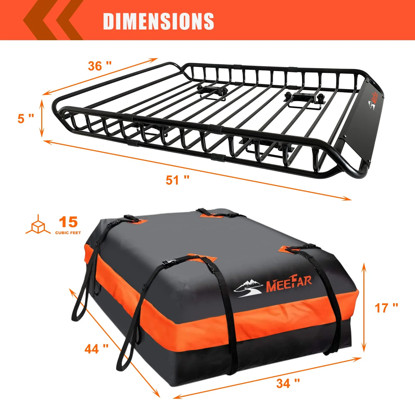 2025 Roof Rack Carrier Basket Universal Rooftop