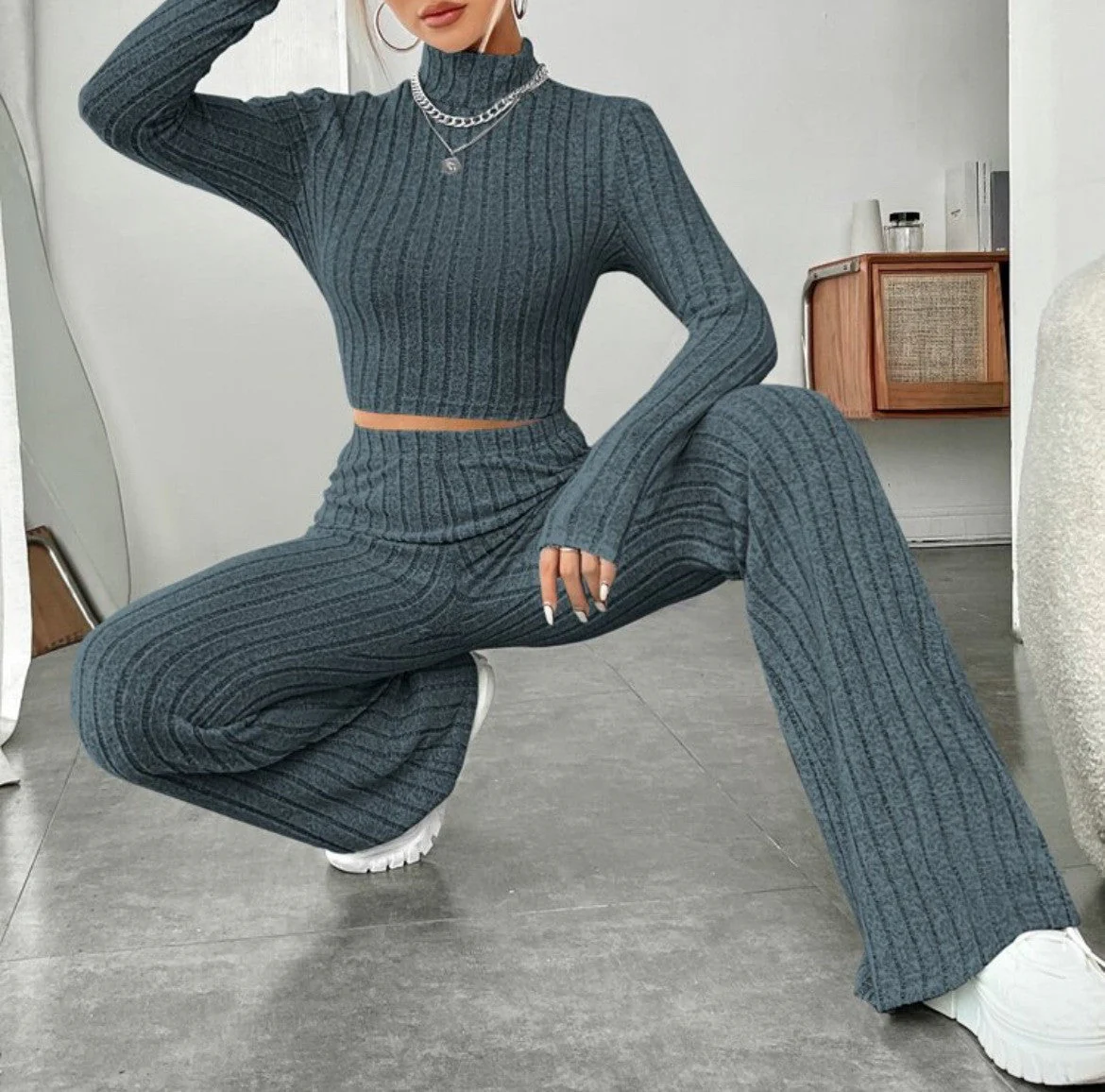 Odette Two-Piece Turtleneck Set