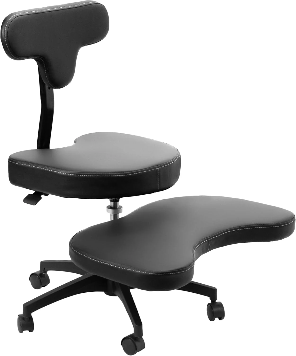 Cross-Legged Office Chair – Adjustable Height Floor Chair with Back Support for Yoga, Meditation, and ADHD
