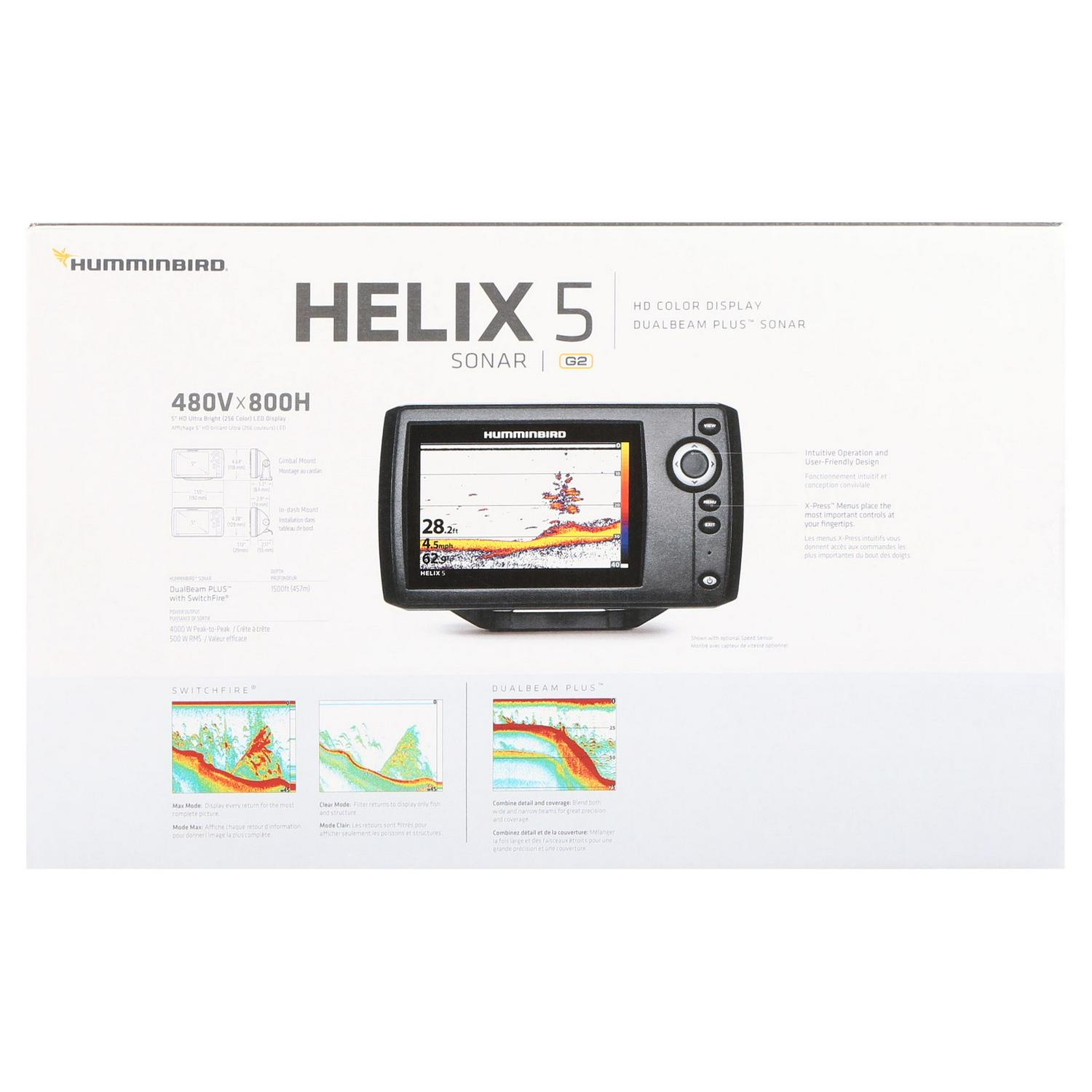 Humminbird 410190-1 HELIX 5 Sonar G2 Fish Finder