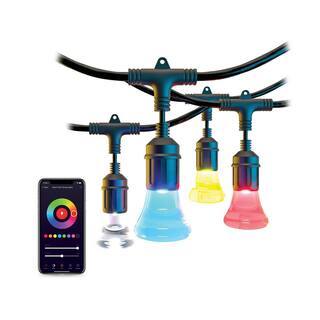 Smart WiFi Color String Lights, 24ft, Alexa/Google Compatible, Waterproof LED