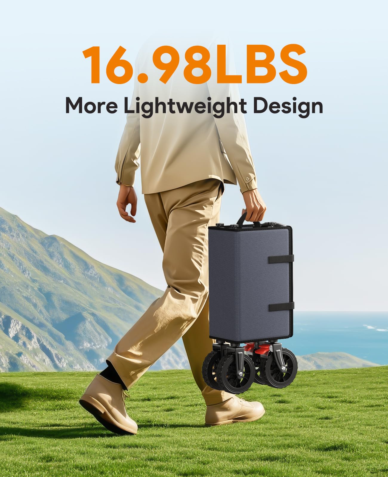 Raynesys Collapsible Foldable Wagon Cart 330lbs Capacity