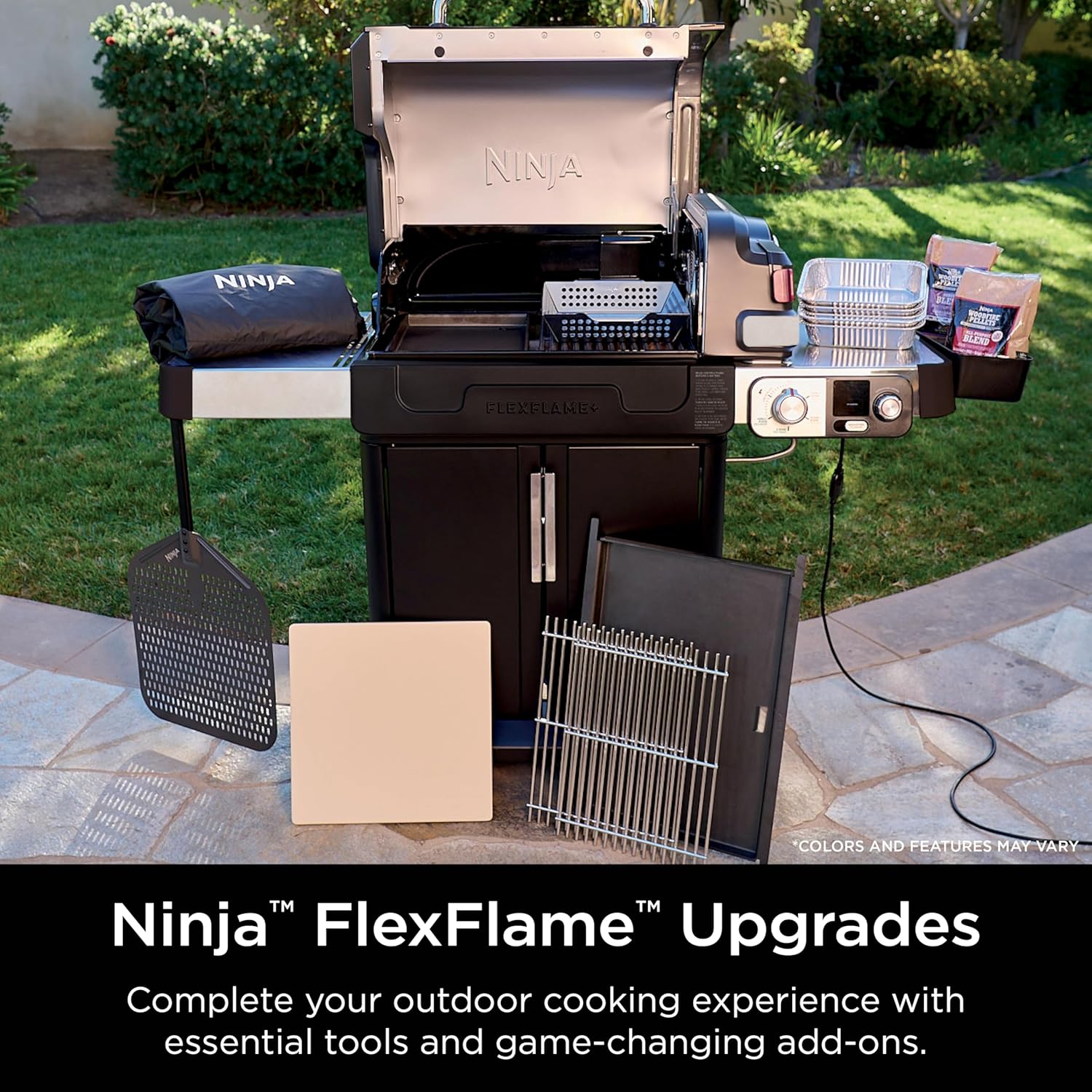 NINJA Flexflame 5-in-1 Electric & Propane Grill System