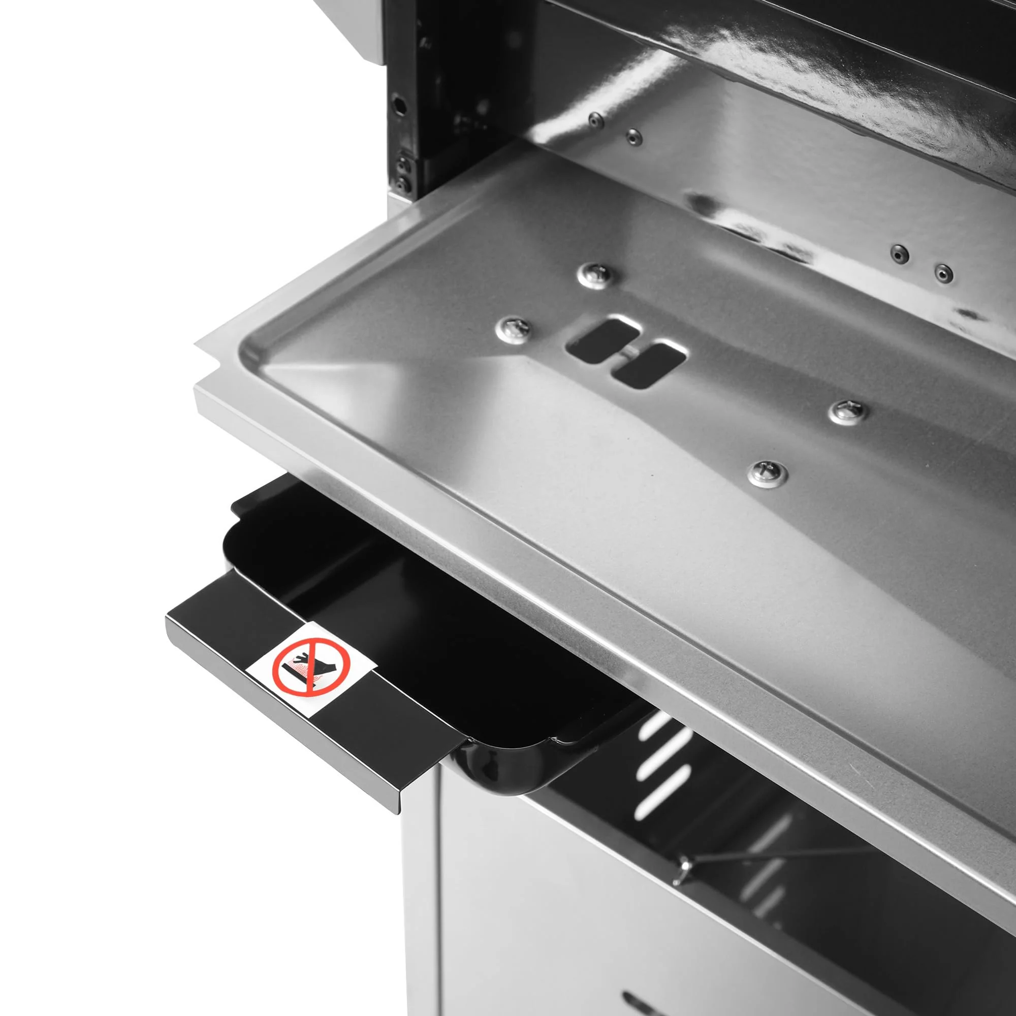 Stainless Steel Gas Grill, Premier 6-Burner Propane Grill with Sear Burner and Side Burner, 74,000 BTU, Cabinet Style, Outdoor BBQ Party Grill, Silver