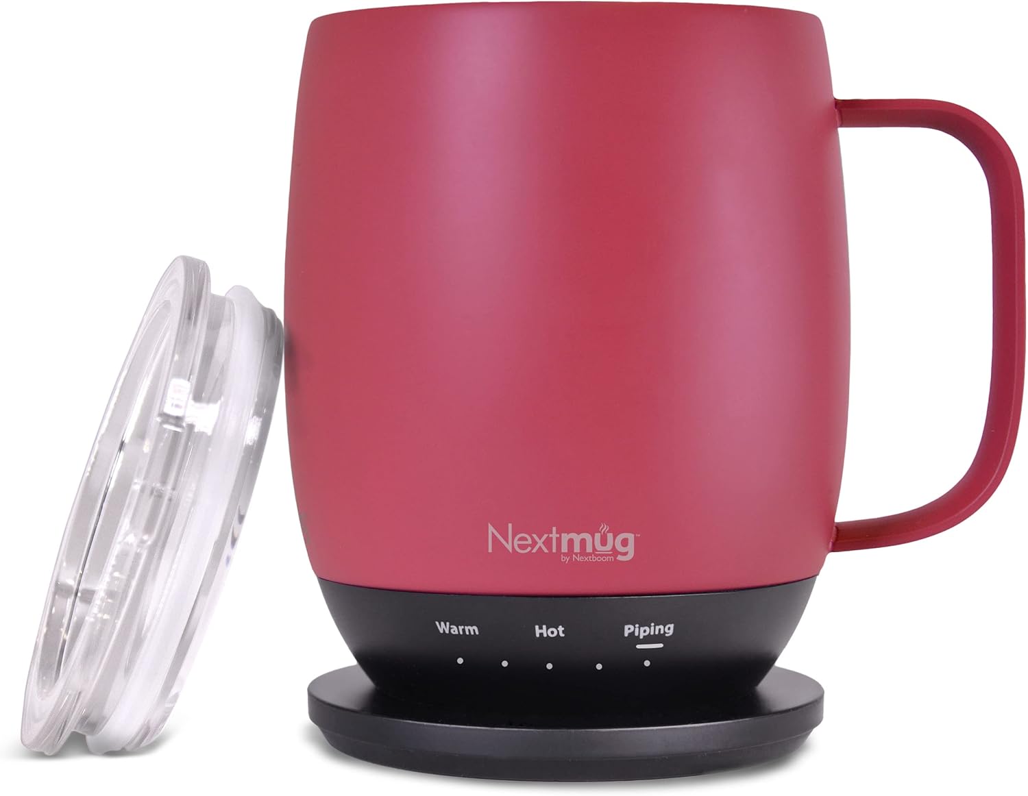 A coffee cup with temperature control function and the ability to automatically heat up