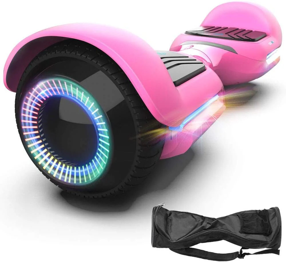 6.5 Inch with Flashed Wheel Smart Self Balanceing Scooter with Music Speaker App-Enabled Hoverboard.