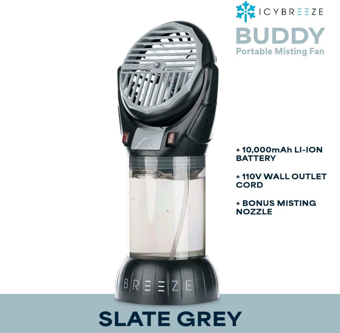 Buddy Portable High-Velocity Misting Fan With 10,000 mAH Battery