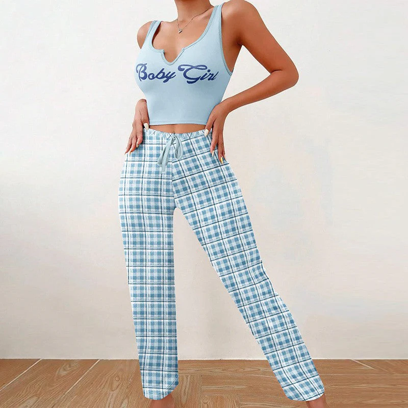 Luna Plaid Sleepwear Set