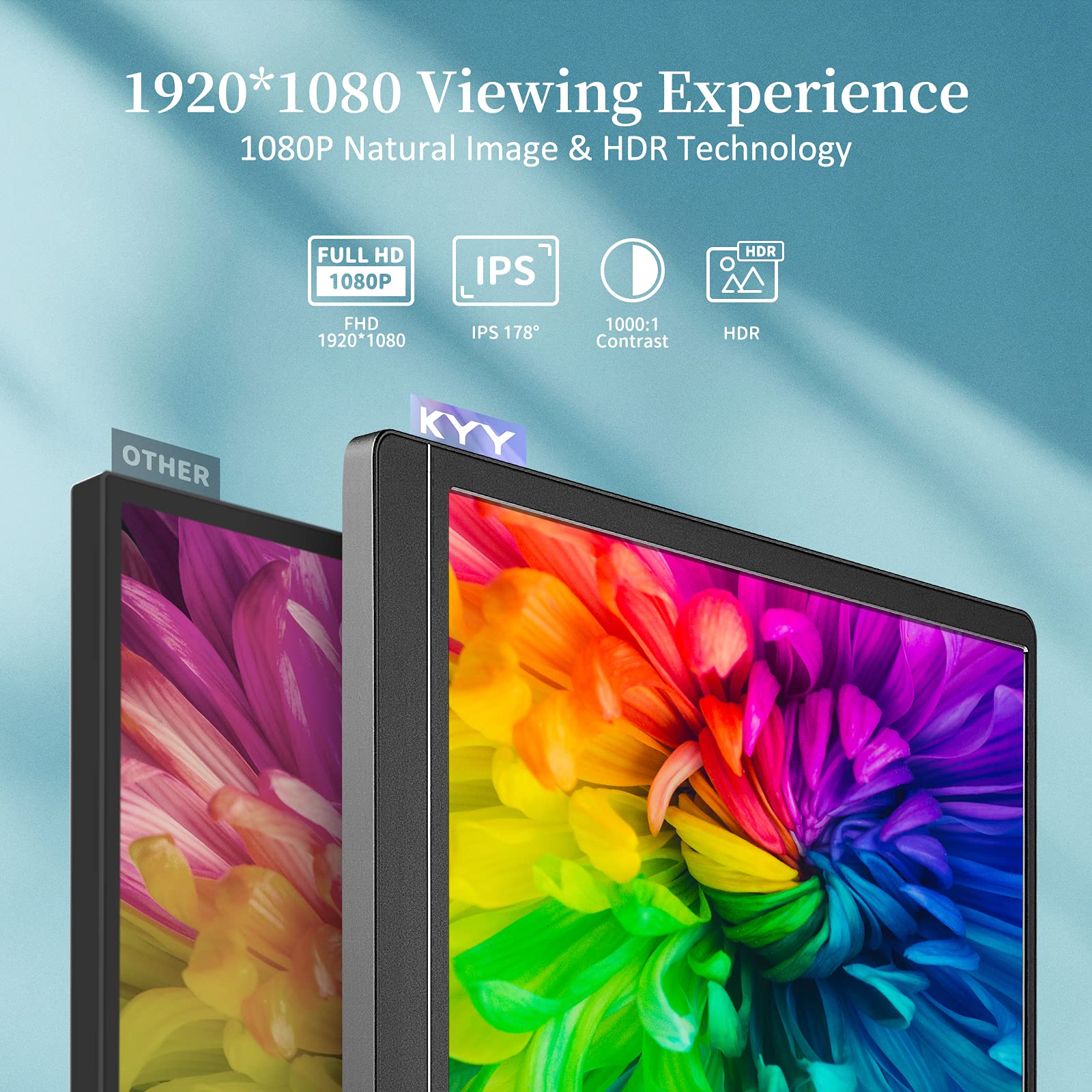 KYY Portable Monitor 15.6