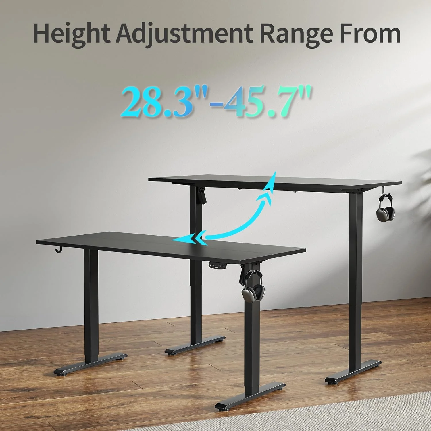 Electric Standing Desk 48 x 24 Inches Height Adjustable Desk