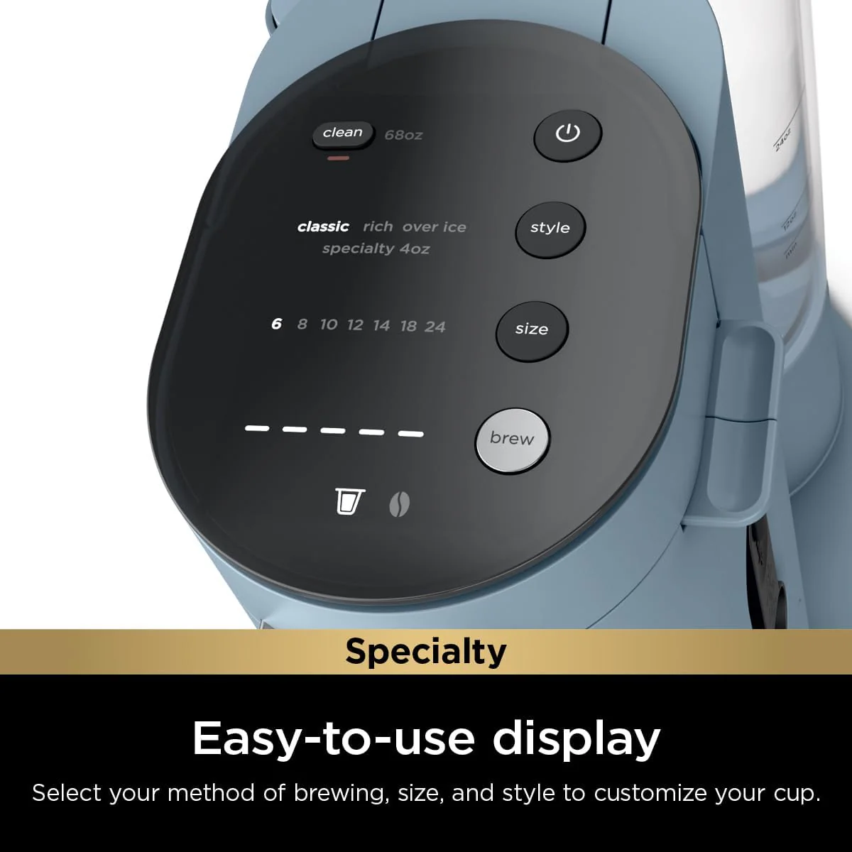 Coffee Maker Single Serve 56oz Removable Reservoir