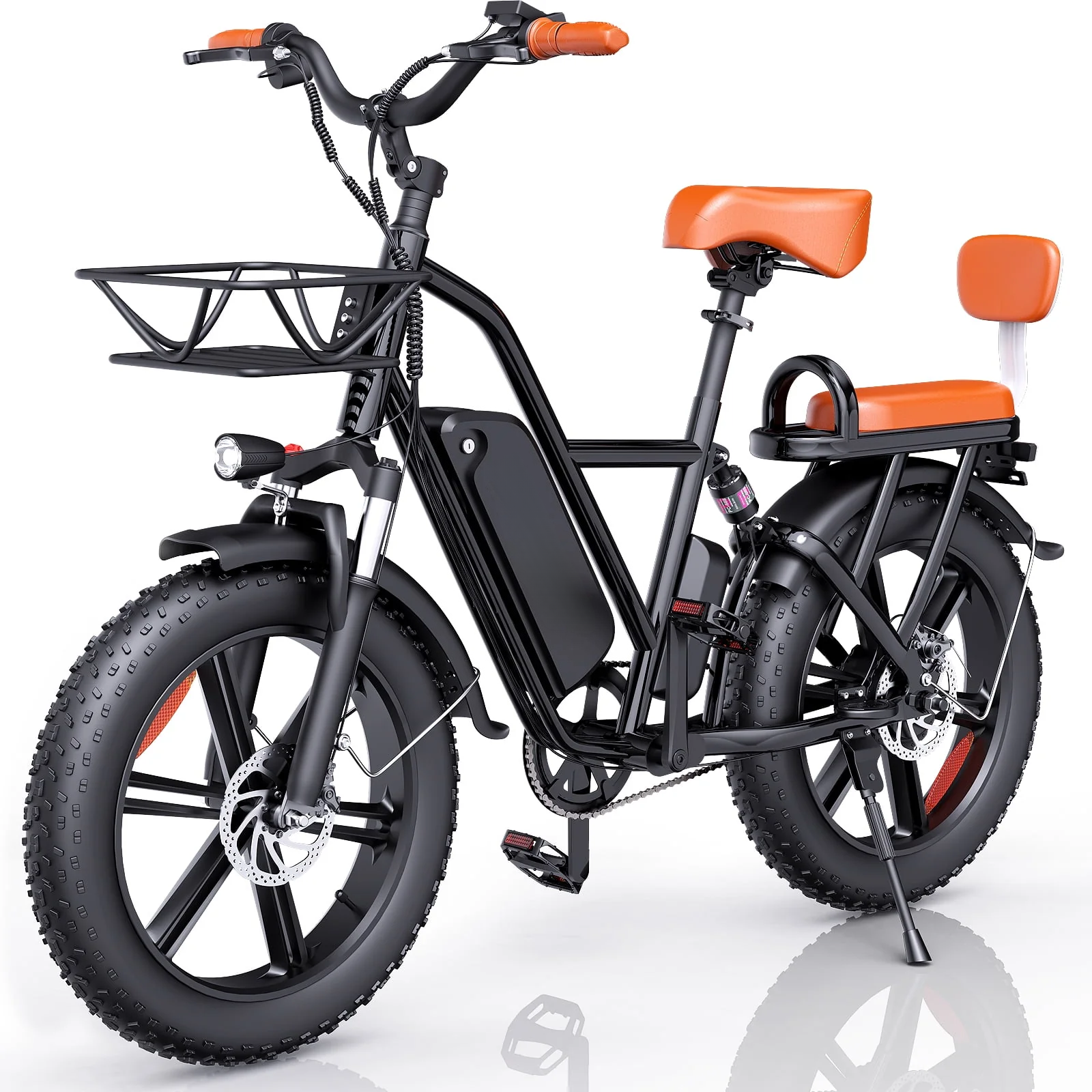 Electric Bike for Adults,750W 30-70Miles 48V 15AH Removable Battery Ebike 20