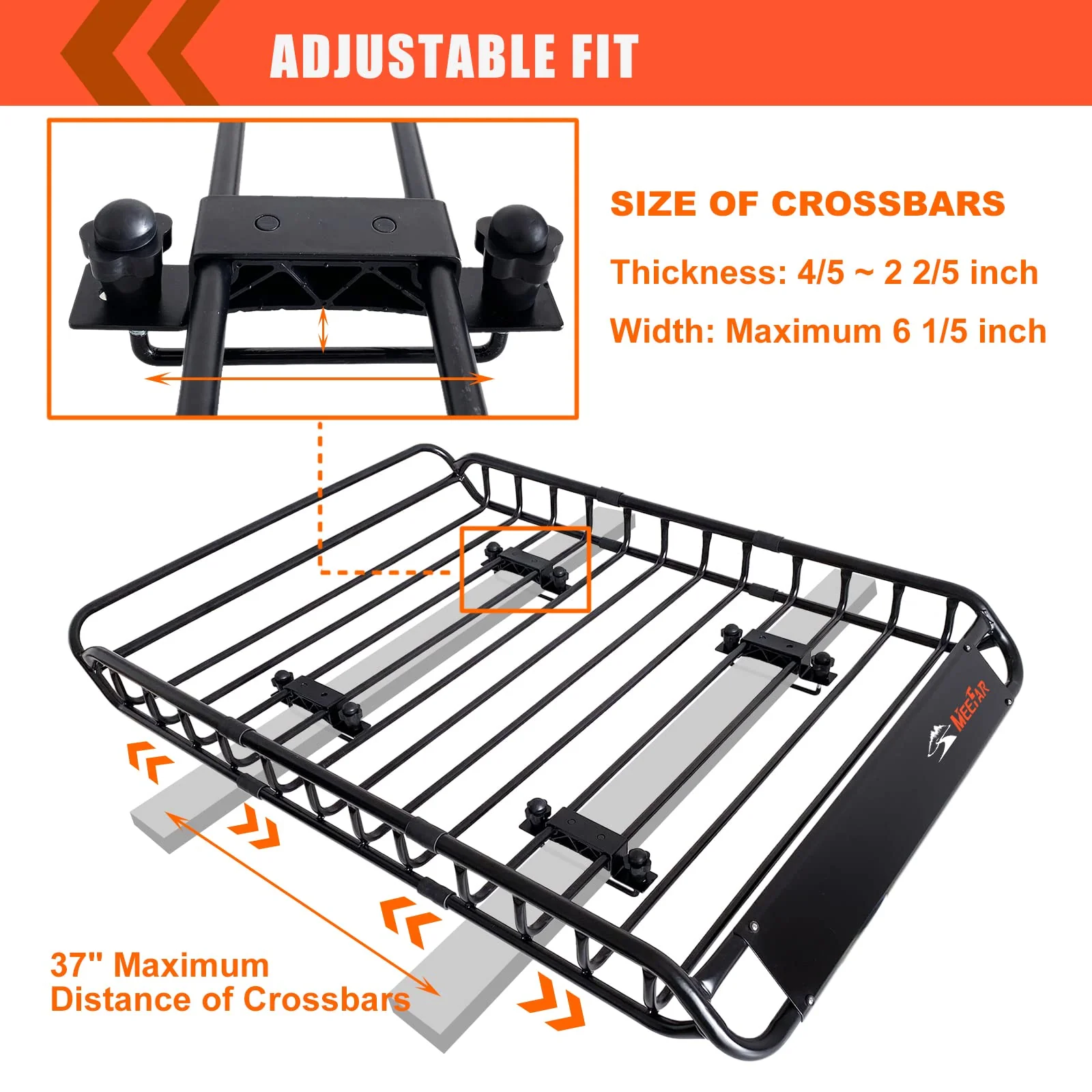 2025 Roof Rack Carrier Basket Universal Rooftop