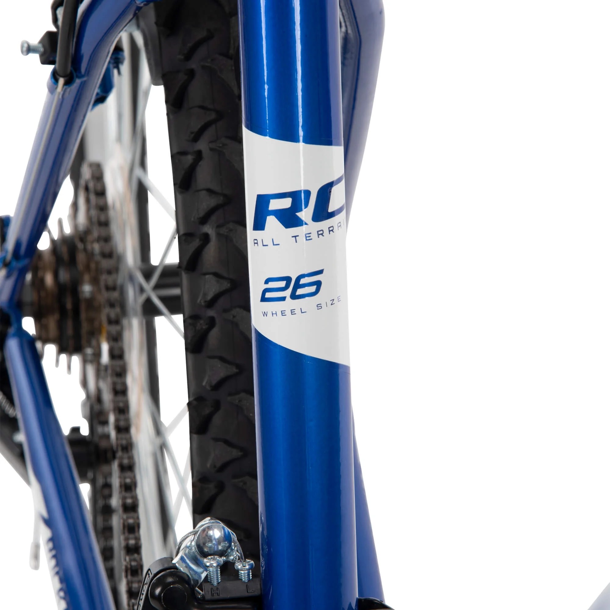 Huffy 26′′ Rock Creek Mountain Bike, Fits Riders 5’0′′+, Blue, Adult, Men’s