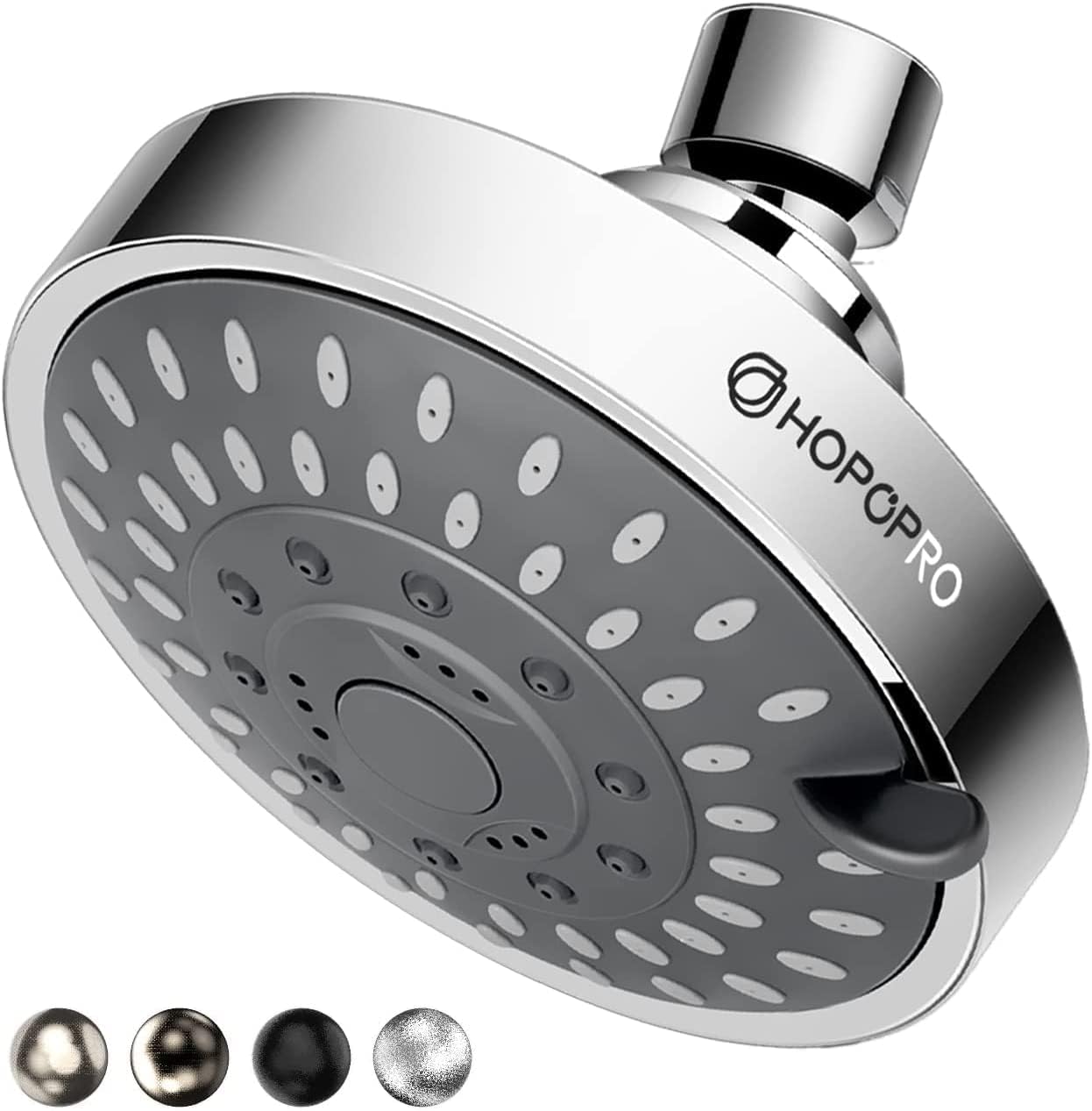 HOPOPRO NBC News Recommended 5 Modes High Pressure Shower Head 4.1 Inch