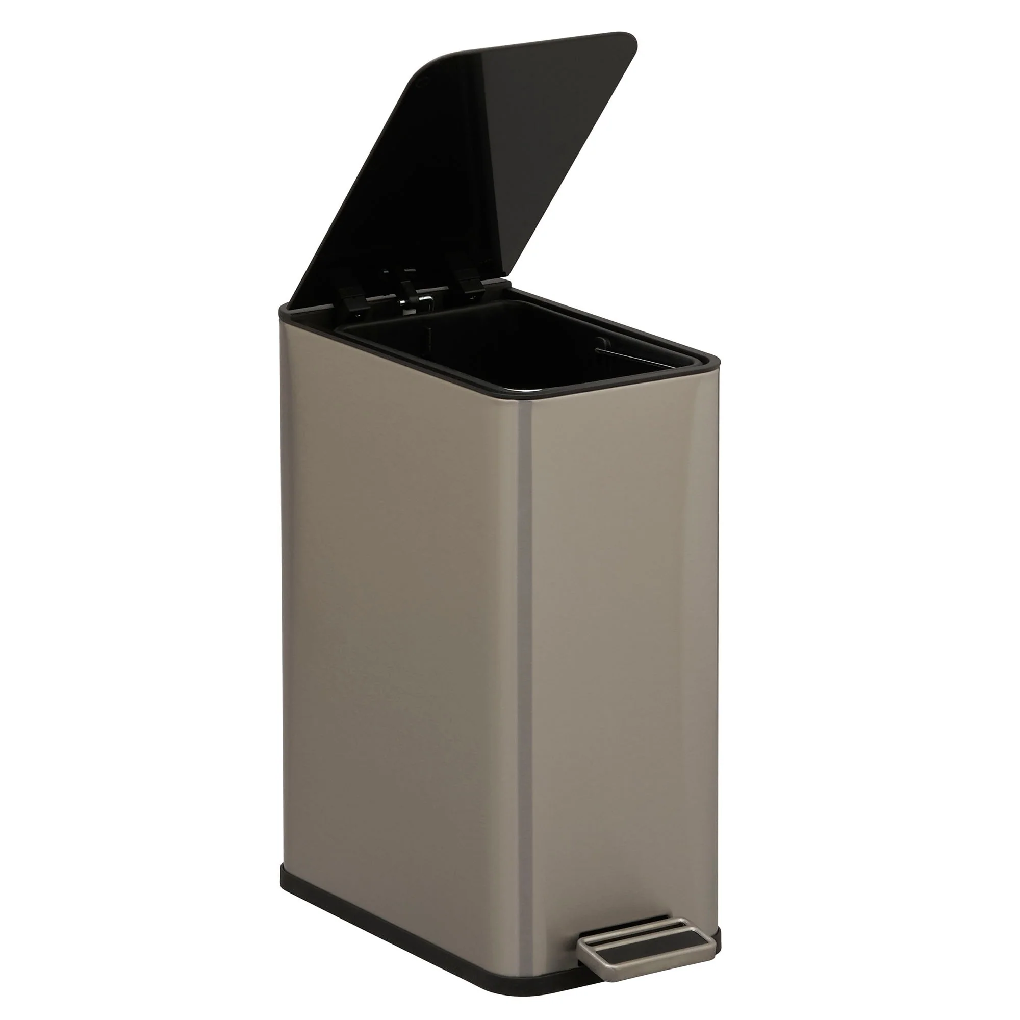 Household Essentials Stainless Steel Slim Trash Can