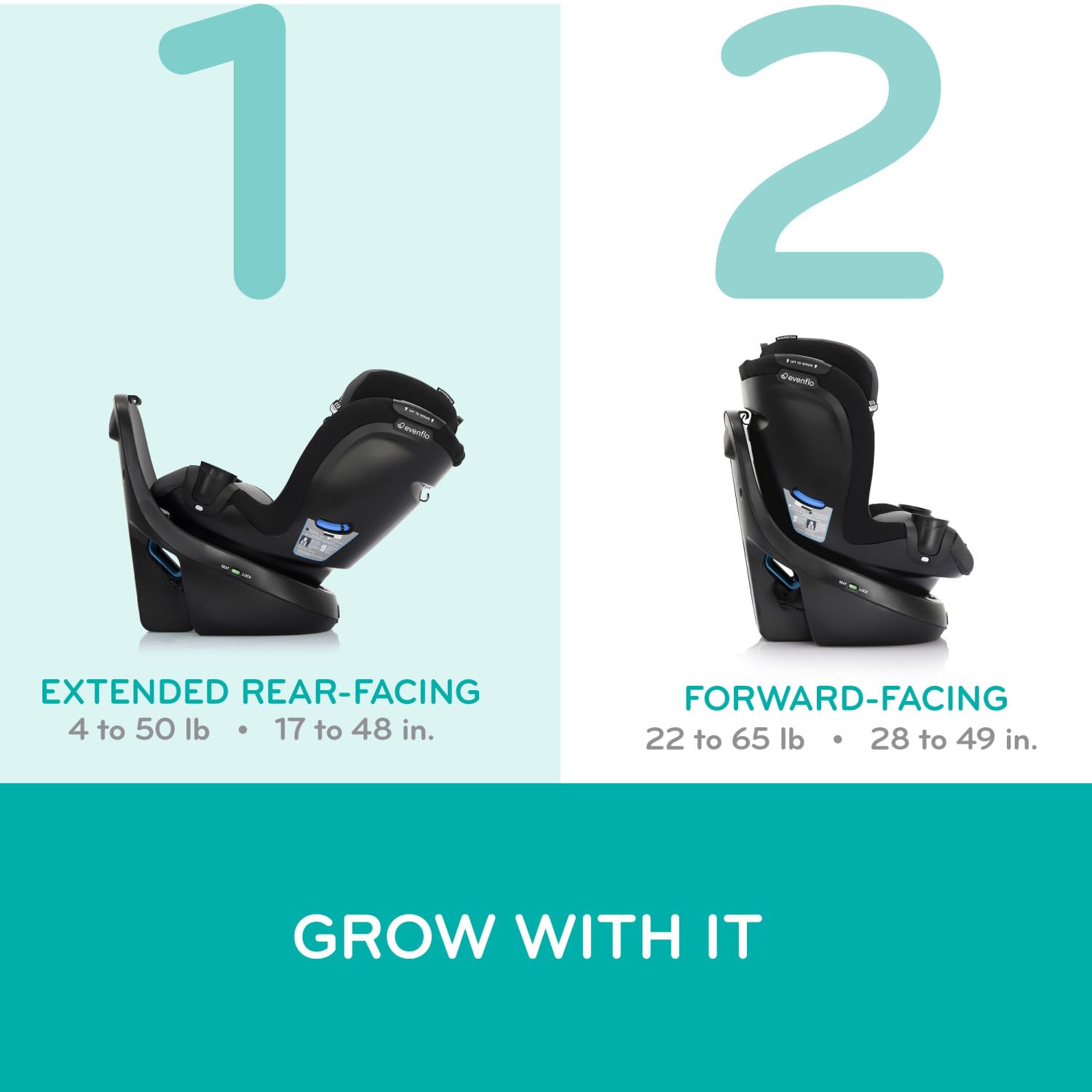 Revolve360 Slim 2-In-1 Rotational Car Seat