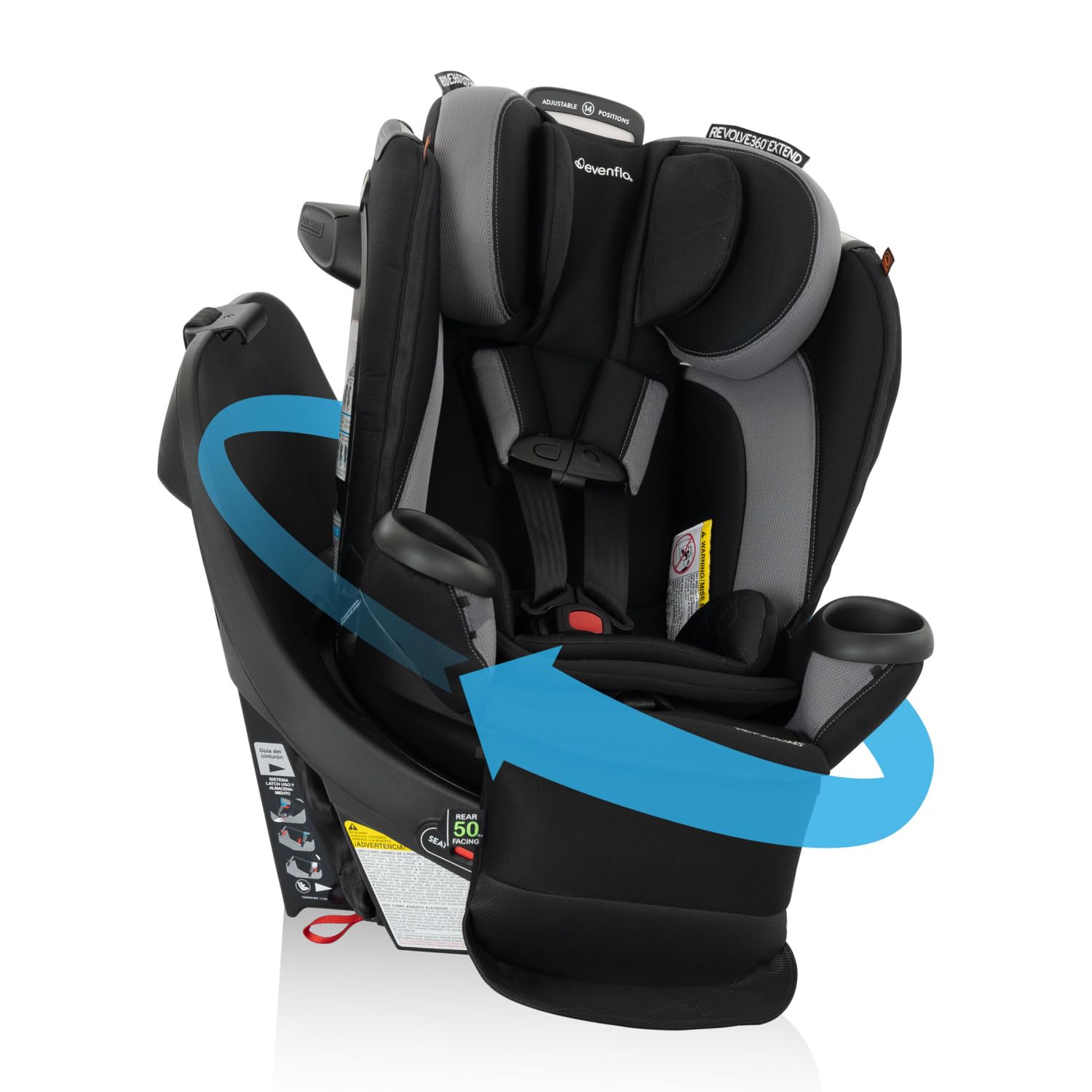 Revolve360 Extend Rotational Car Seat - Revere Gray