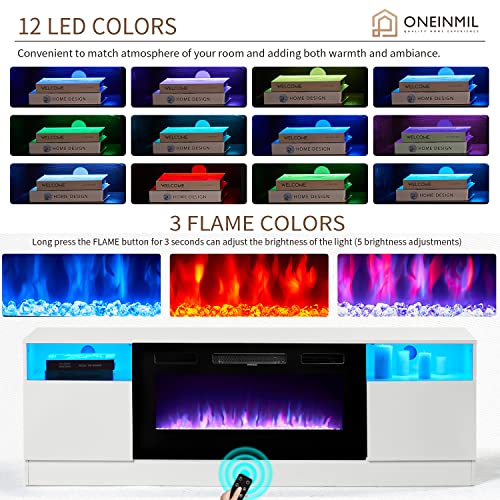 2025 Oneinmil Fireplace TV Stand with 36