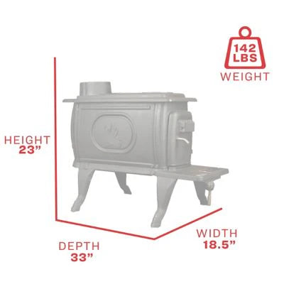 2025 900 Sq. Ft. EPA Exempt Cast Iron Stove