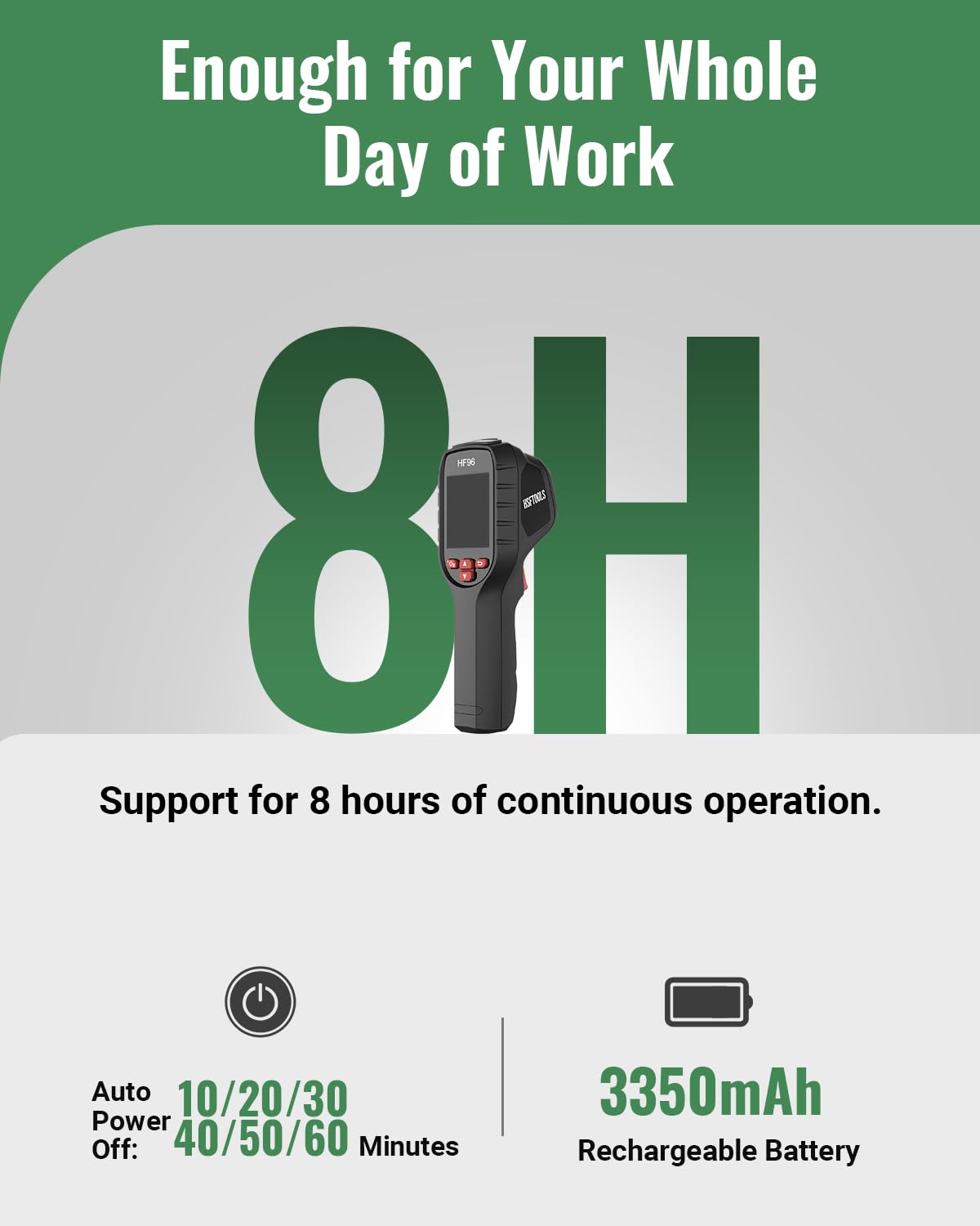 Thermal Camera, Super Resolution 240 x 240, Thermal Imaging Camera with Laser Pointer, 96 x 96 IR Resolution, 25 HZ Infrared Camera,-4°F to 1022°F, 50°FOV, 8h Battery Life Thermal Imager