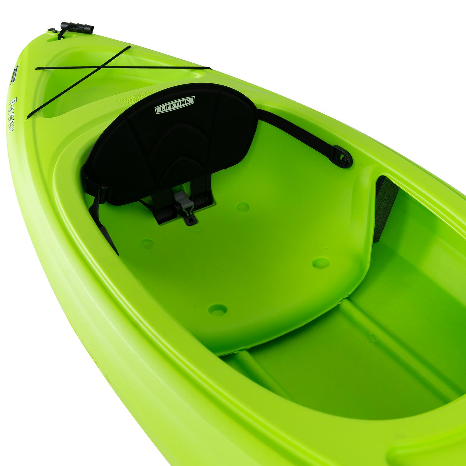 Lifetime Pacer 8 ft Sit-In Kayak (Paddle Included), Green