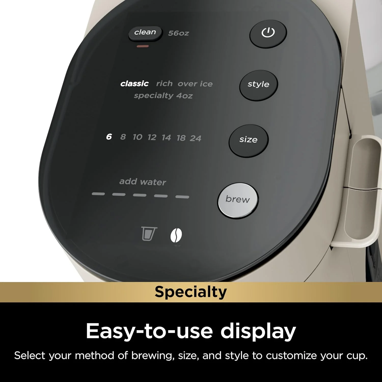 Coffee Maker Single Serve 56oz Removable Reservoir