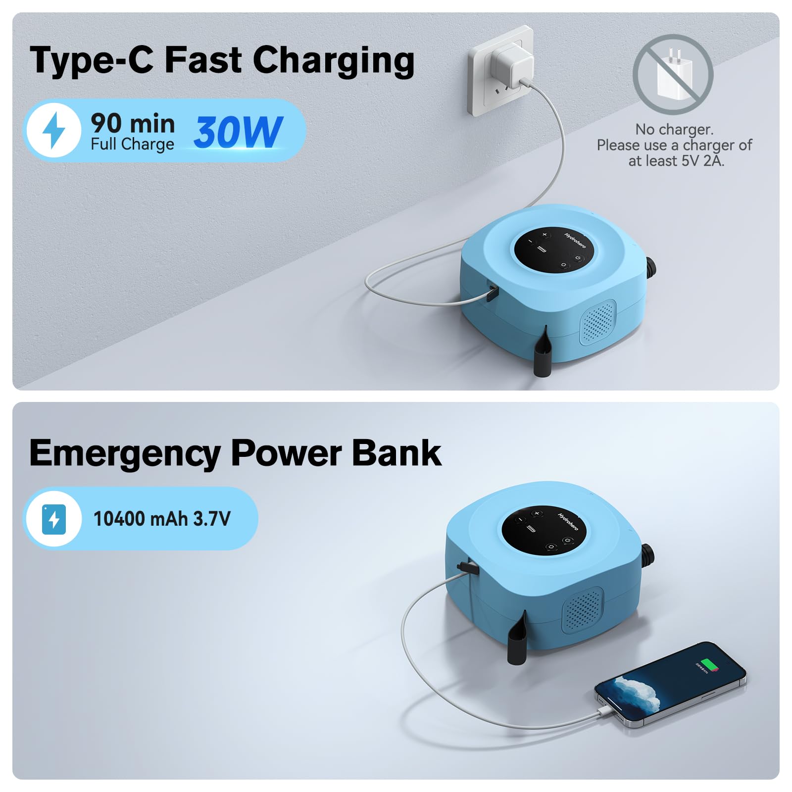 Hydrohero Electric 20PSI Paddle Board Pump