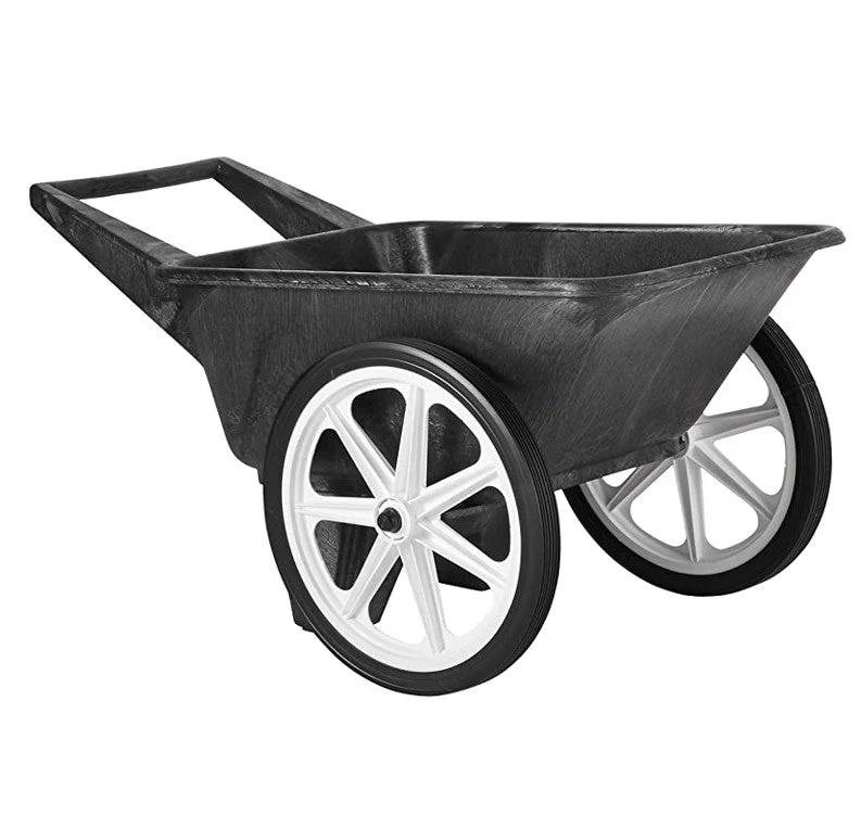 Commercial Big Wheel Cart, 200 Pound Capacity, Black