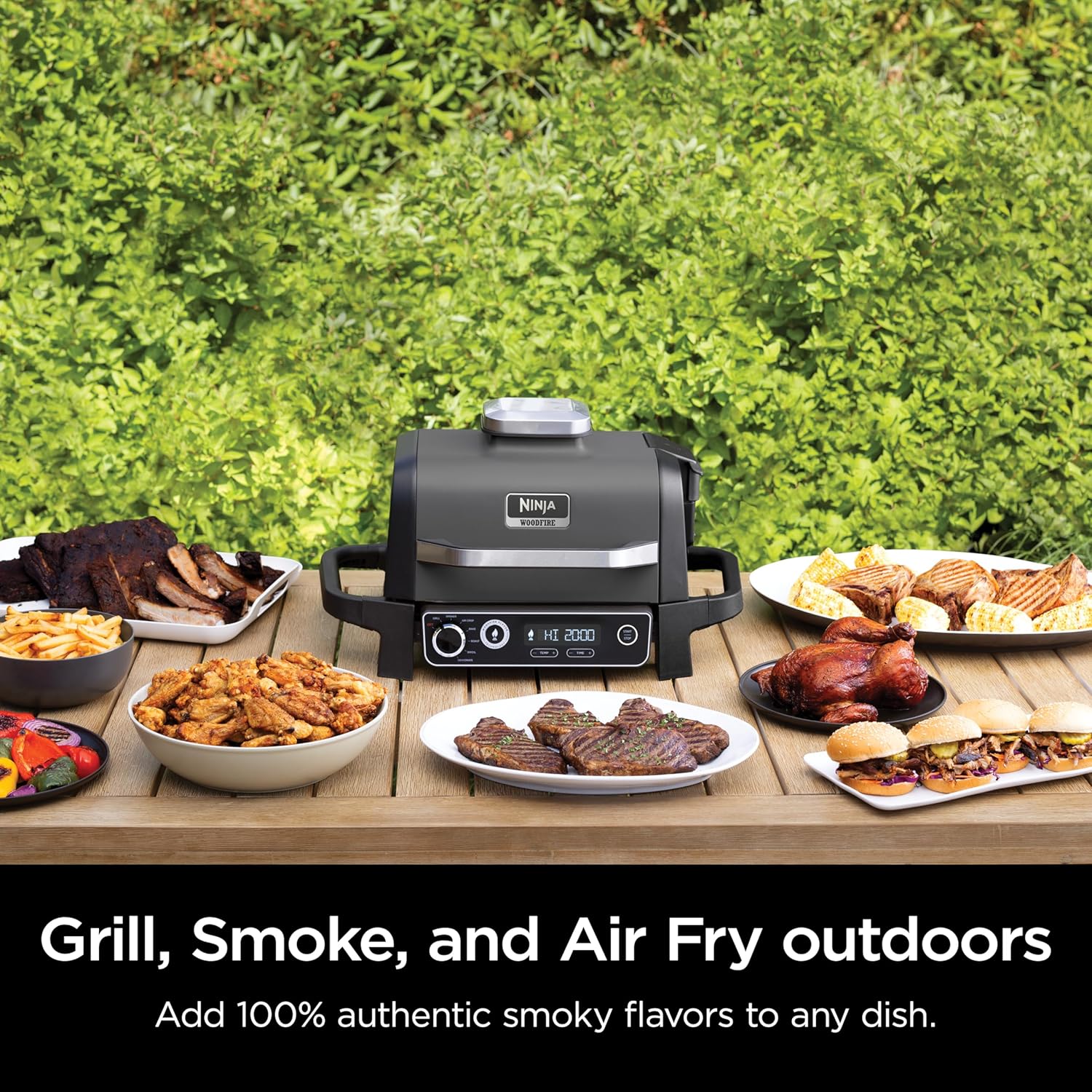 NINJA Woodfire Series 7-In-1 Portable Grill & Smoker
