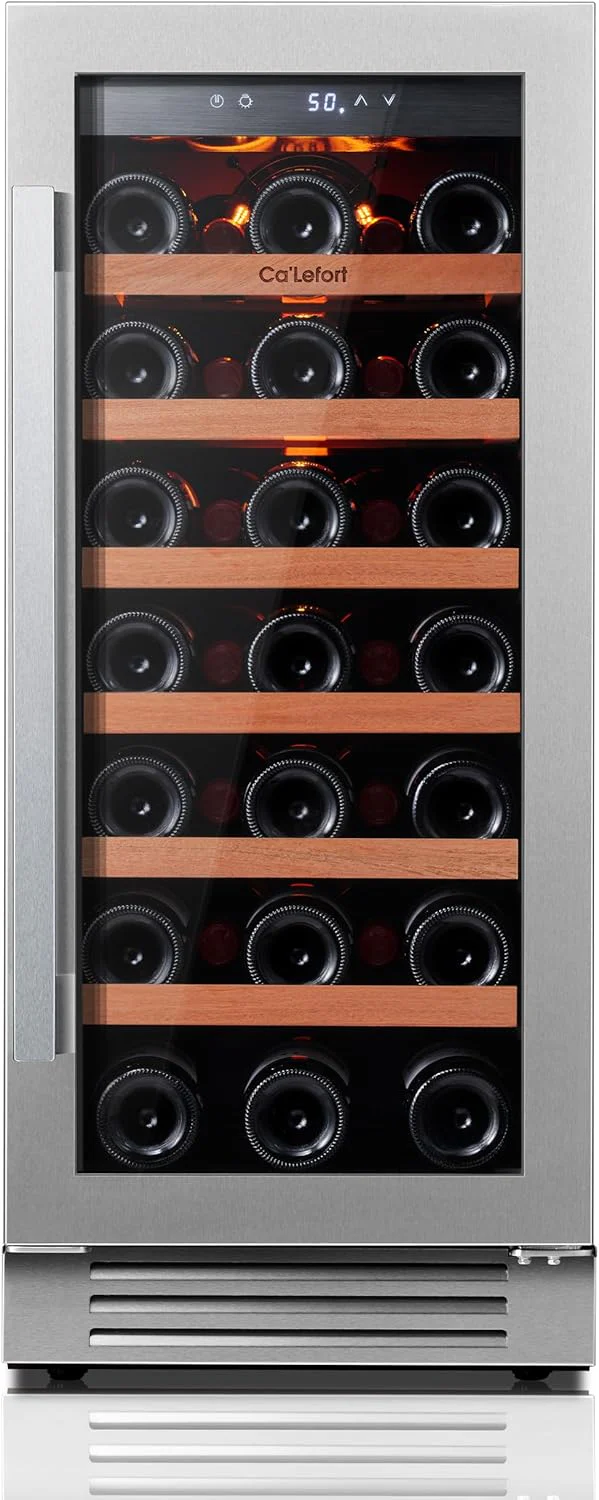 24 Inch Wine Fridge 54 Bottle Wine Cooler Refrigerator