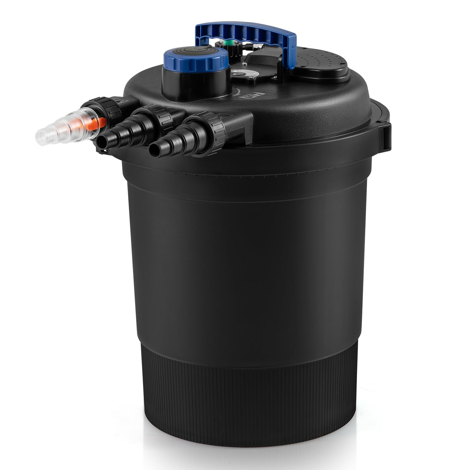 2025 Bio Pressure Pond Filter with 13W UV-C Light, 2642 GPH Pond Filter System with Bio Balls