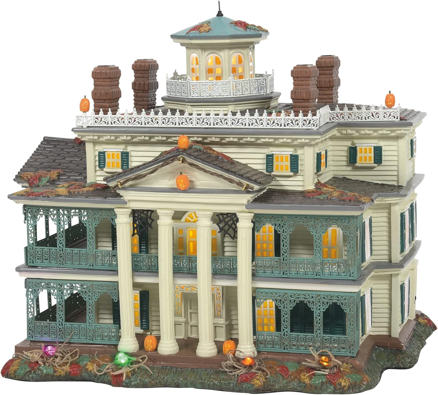 2025 2025 Department 56 Snow Village Halloween Disneyland Haunted Mansion Lit Building, 9.1 Inch, Multicolor