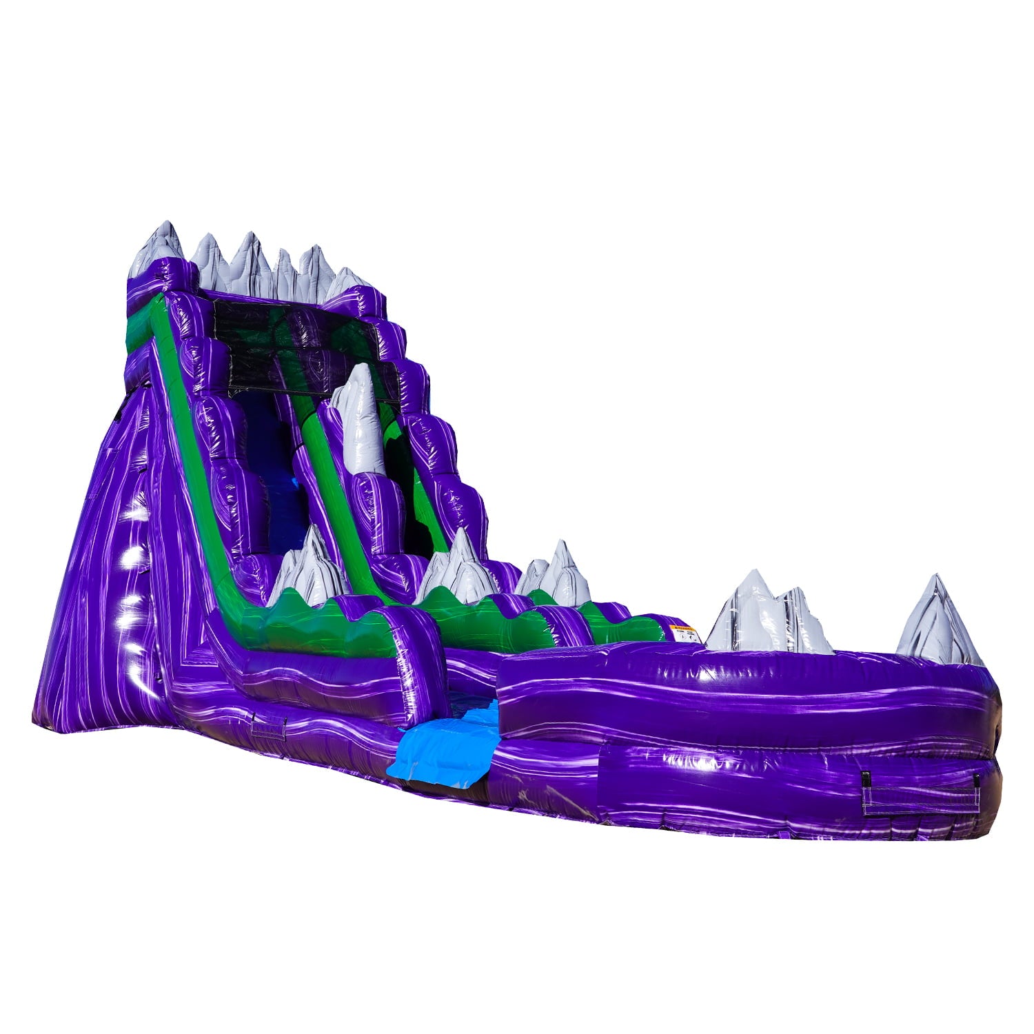 JumpOrange Dark Night Commercial Grade Inflatable Water Slide with Splash Pool