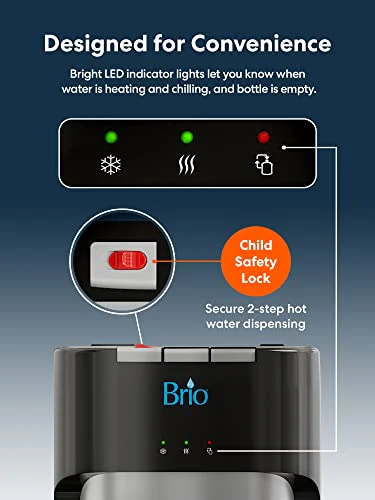 2025 Brio Bottom Loading Water Cooler Water Dispenser – Essential Series - 3 Temperature Settings
