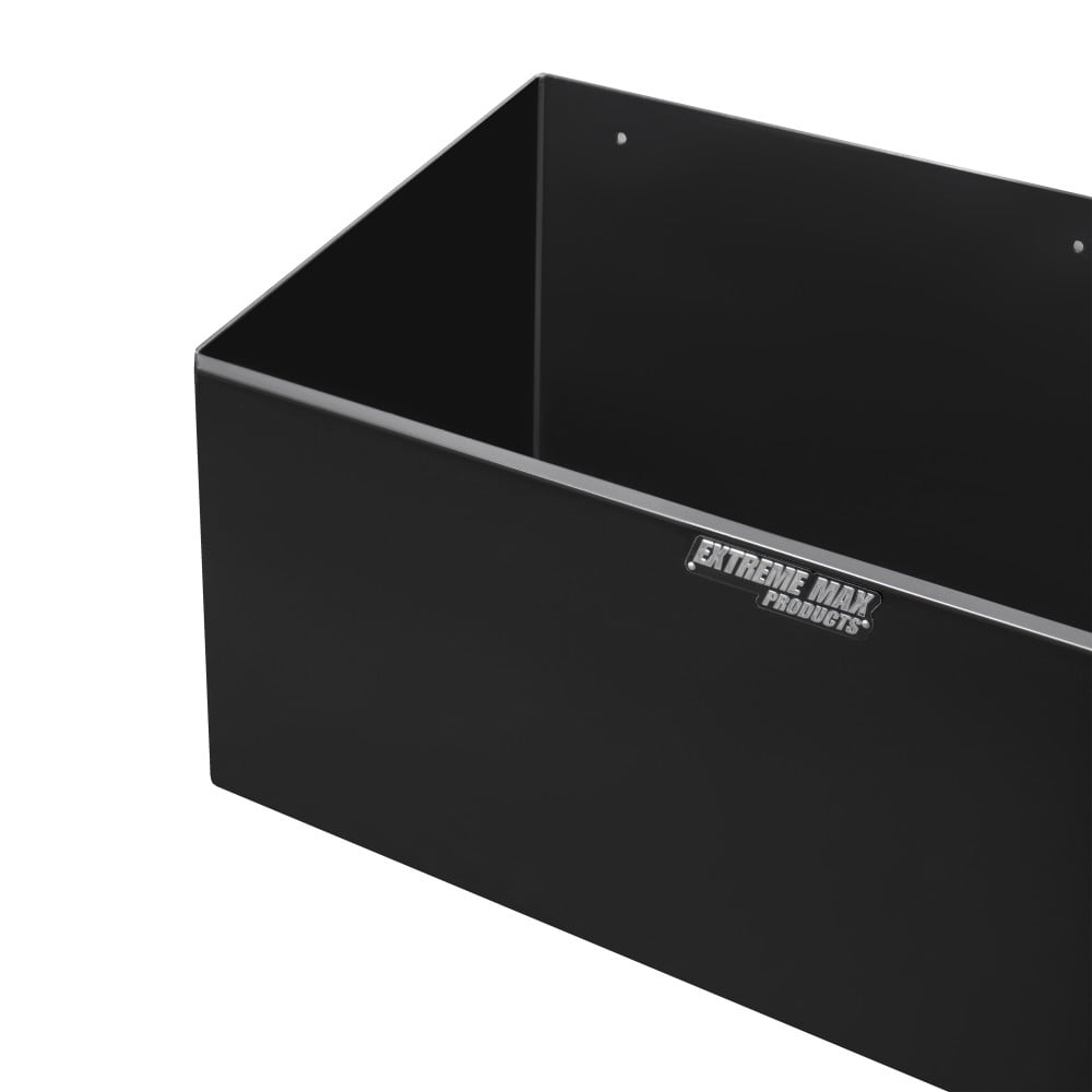 Extreme Max Dual Fuel Jug Holder – Aluminum Design for Two 5 Gallon Jugs, Black Storage Organizer for Trailers & Garages