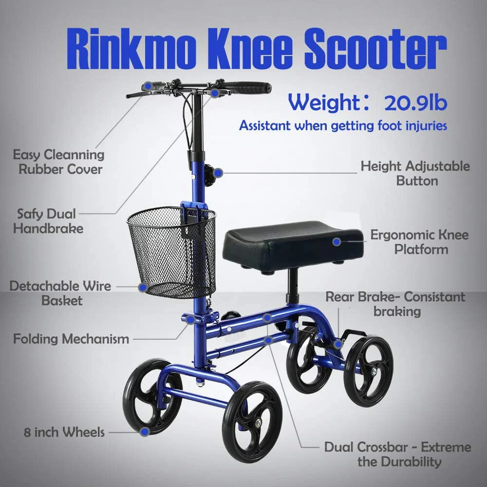 RINKMO Economy Knee Scooter Steerable Knee Walker