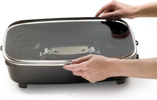 06857 16-inch Electric Foldaway Skillet, Black