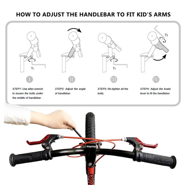 18 Magnesium Alloy Kids Bicycle w/2 Disc Brakes, Black