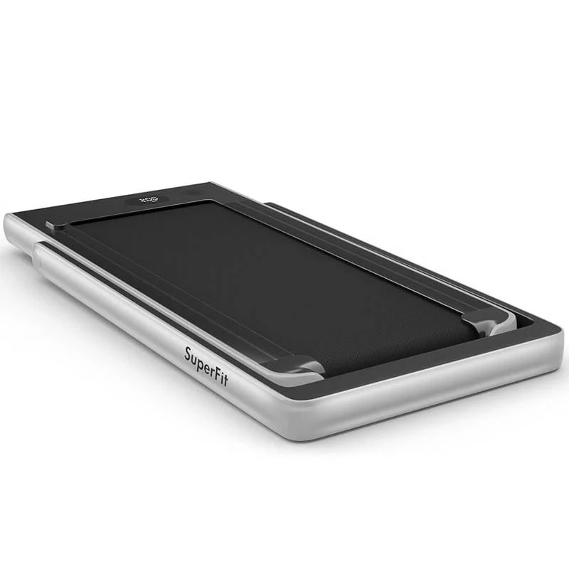 2 in 1 Folding Treadmill, 2.25HP Under Desk Electric Treadmill, Portable Walking Running Machine with Dual Display & Smart App Control