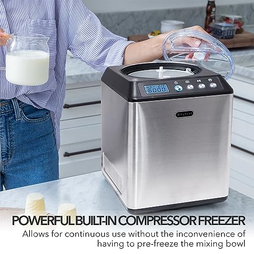 Whynter ICM-201SB Upright Automatic Ice Cream Maker with Built-in Compressor