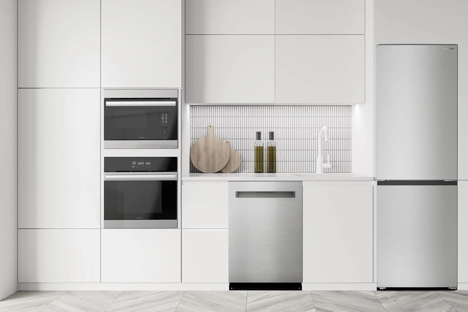 Sharp Bottom-Freezer Counter-Depth Refrigerator, 24 Inch, 11.5 Cubic Foot