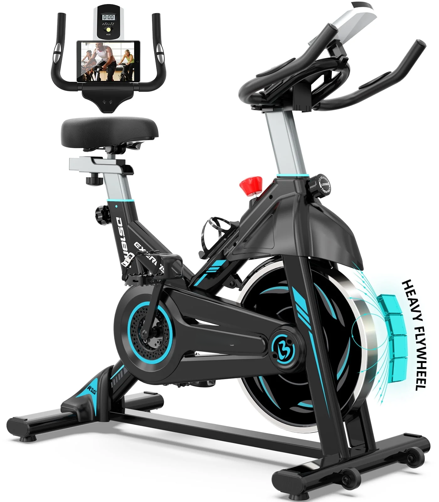 Indoor Cycling Bike Magnetic Stationary Exercise Bikes Home Cardio Workout Bicycle Machine 350lb Flywheel Weight 40lbs
