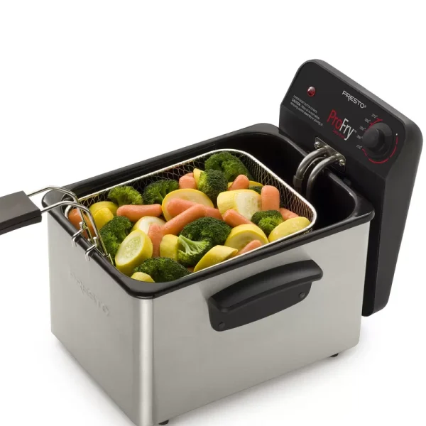 05461 Professional 3.2 Qt. Stainless Steel Deep Fryer with Fry Basket