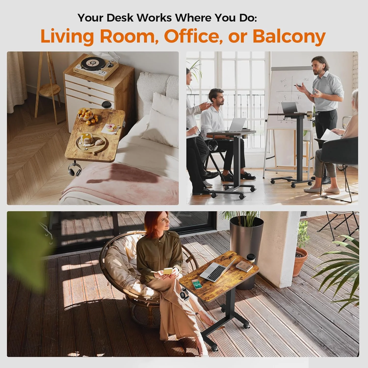 Electric Standing Desk 48 x 24 Inches Height Adjustable Desk