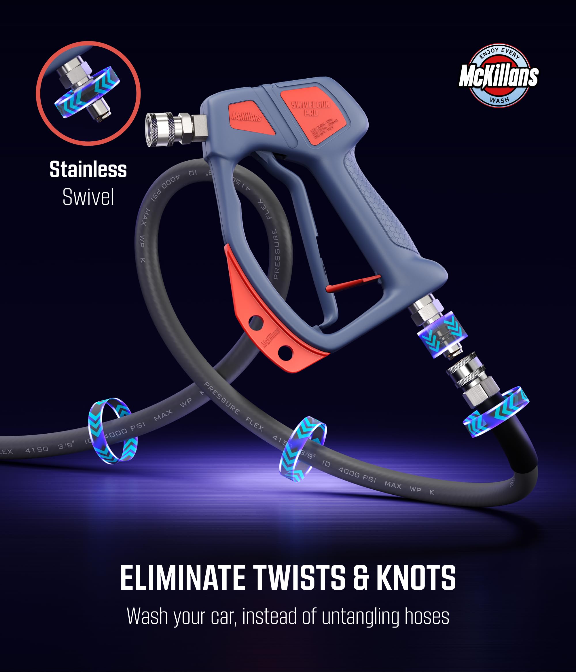 McKillans Swivel Gun Pro - Swivel High Pressure Water Handle