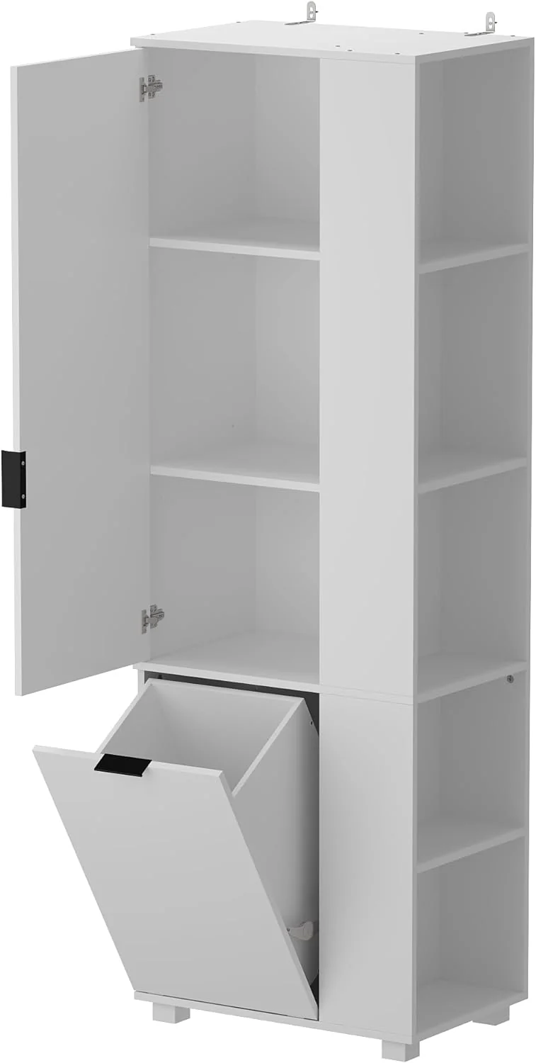 2025 Storage cabinet with laundry basket, display cabinet
